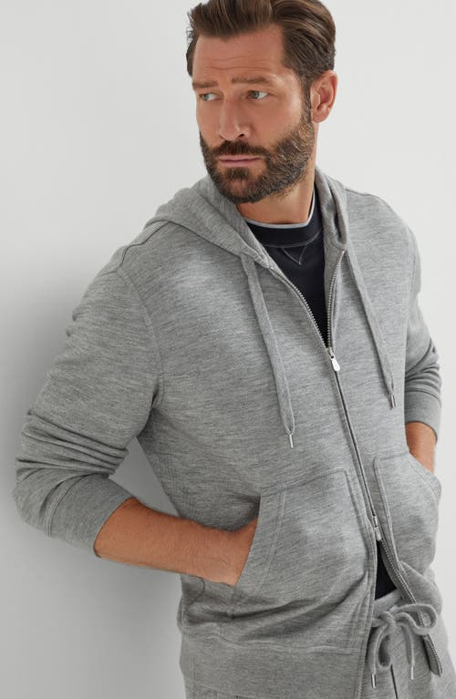 Brunello Cucinelli Cashmere And Silk French Terry Sweatshirt In Gray