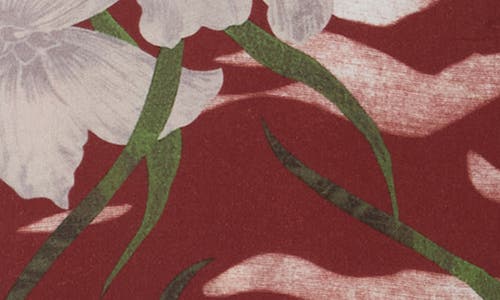 Industry Republic Clothing Floral Camp Shirt In Red