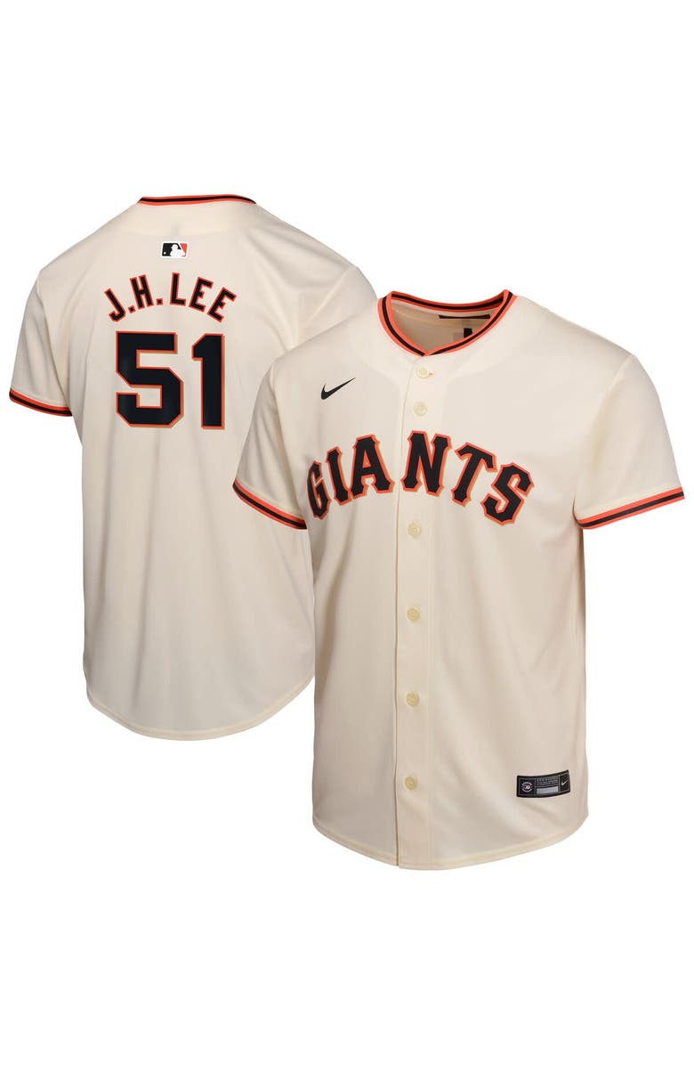 Nike Youth Nike Jung Hoo Lee Cream San Francisco Giants Home Player Game Jersey, Main, color, Cream