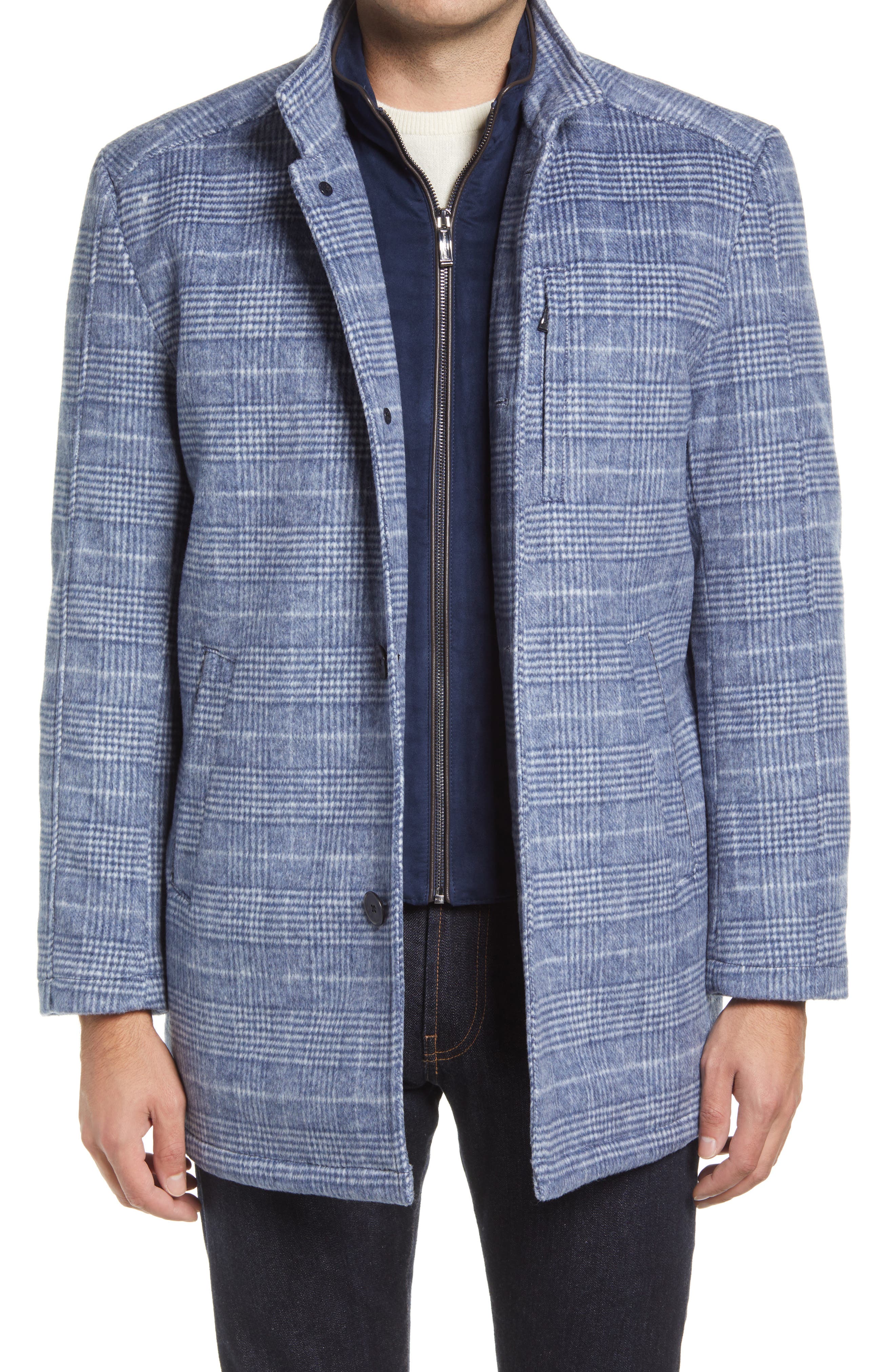 selected NAVY PLAID