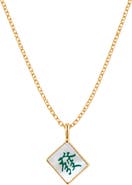 MADE BY MARY Mahjong Pendant Chain Necklace