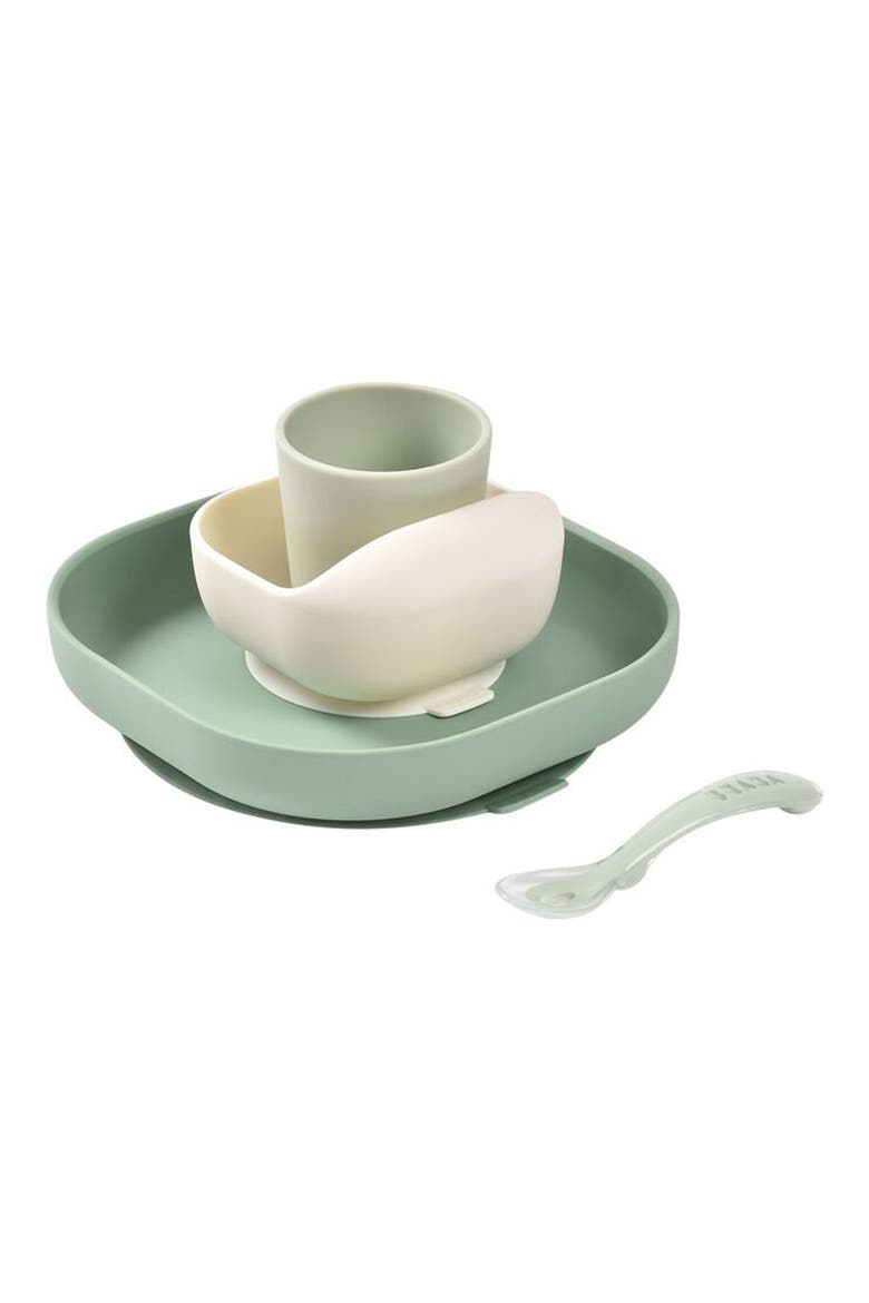 4-Piece Silicone Suction Baby Feeding Set video