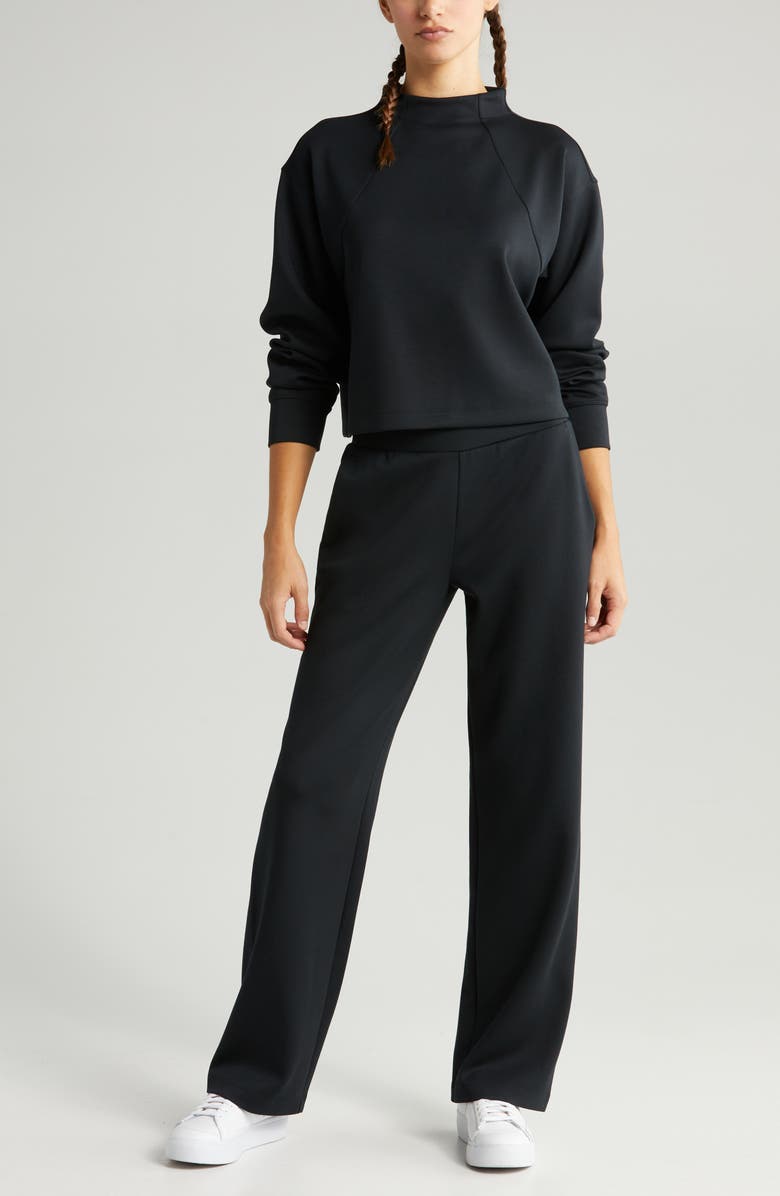 Zella Luxe Scuba Knit Sweatshirt, Alternate, color, 