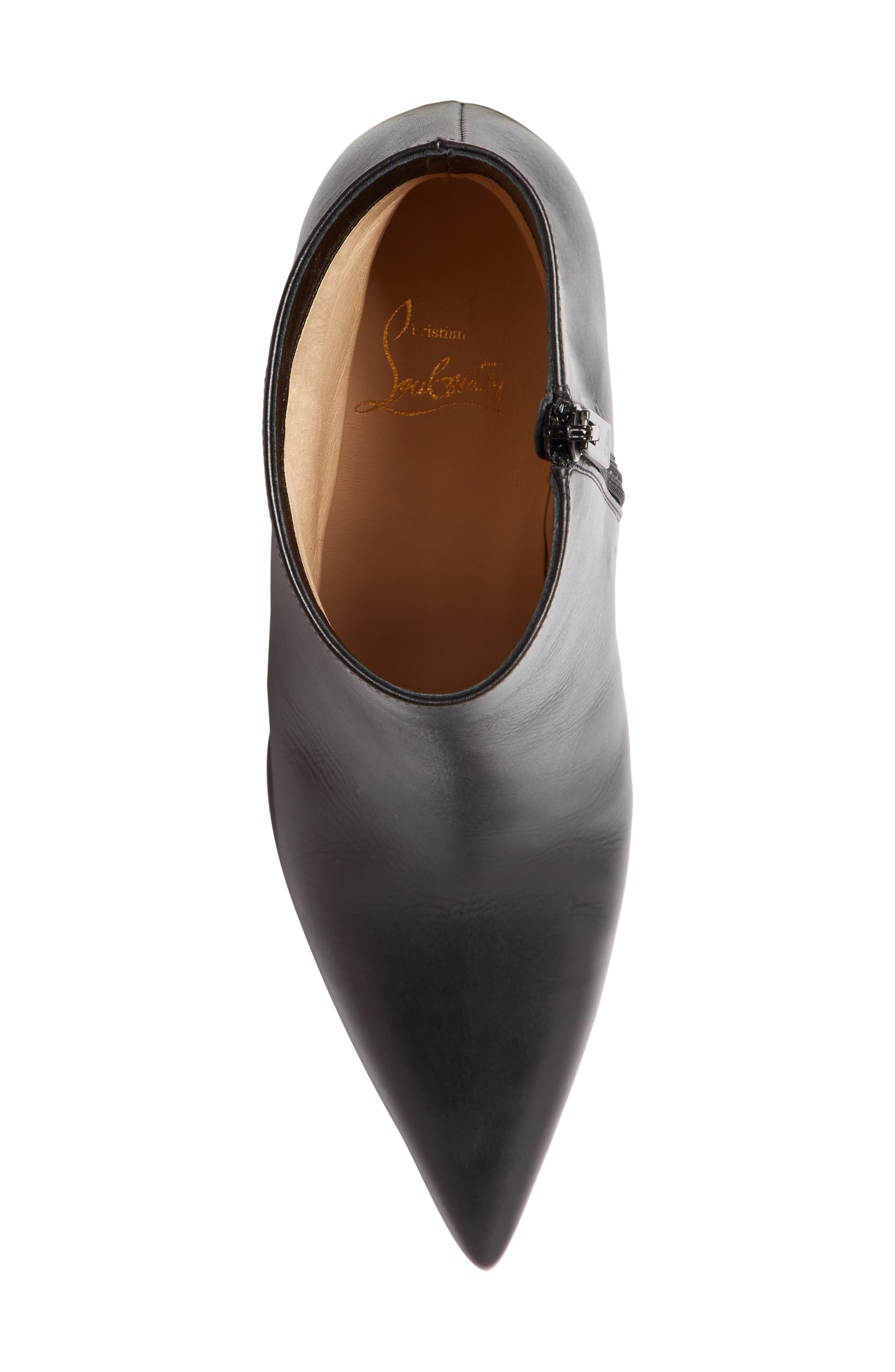 Christian Louboutin So Kate Pointed Toe Bootie, Alternate, color, Black Leather