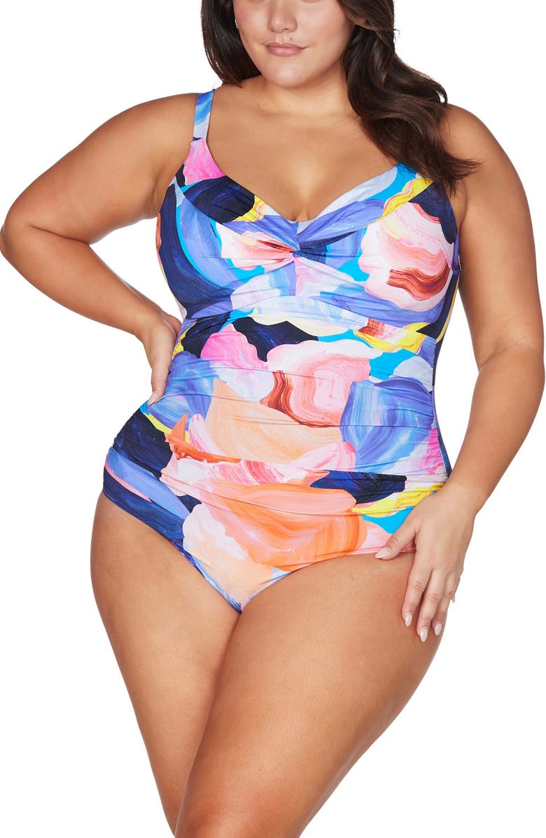 Artesands Arte a La Rue Monet D- & DD-Cup One-Piece Underwire Swimsuit, Main, color,
