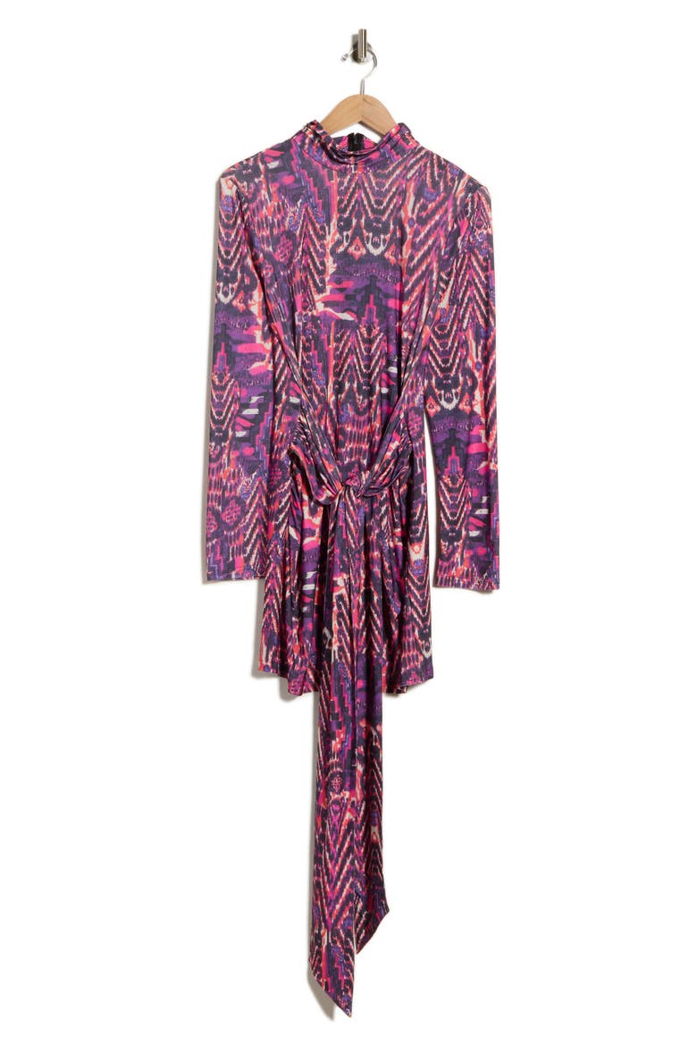 Dara Abstract Long Sleeve Jersey Dress, Alternate, color, ABSTRACT PRINT