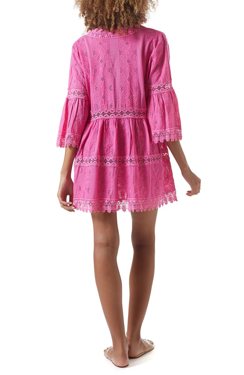 Melissa Odabash Victoria Cover-Up Dress, Alternate, color, Hot Pink
