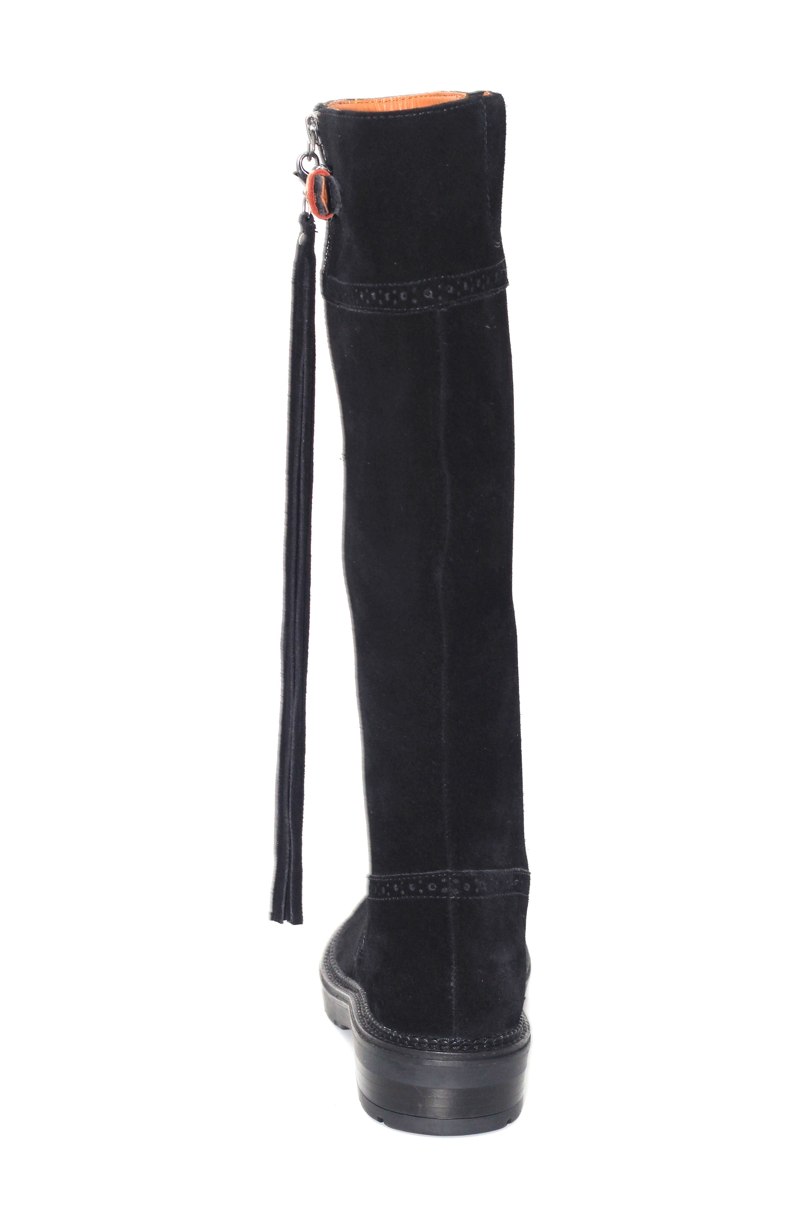 Gentle Souls Wheron Knee High Boot, Alternate, color, Black Suede