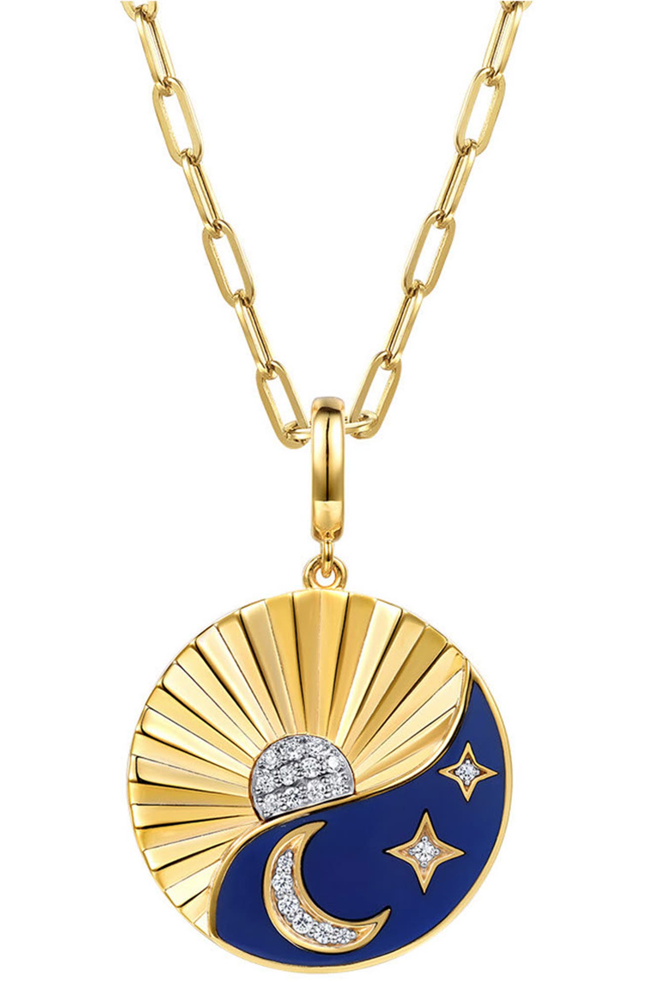 Женские брелоки Gabriel & Co. Sun & Moon Diamond Charm — фото 4