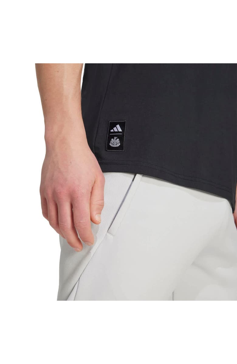 adidas Men's adidas Black Newcastle United Three-Stripe Wordmark T-Shirt, Alternate, color, Black