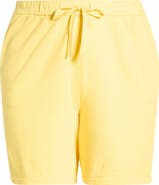 Eileen Fisher Organic Cotton French Terry Drawstring Shorts