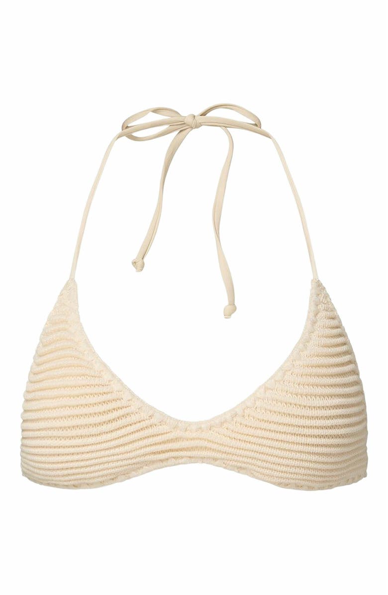 WeWoreWhat V-Neck Tie Top, Main, color, Off-White