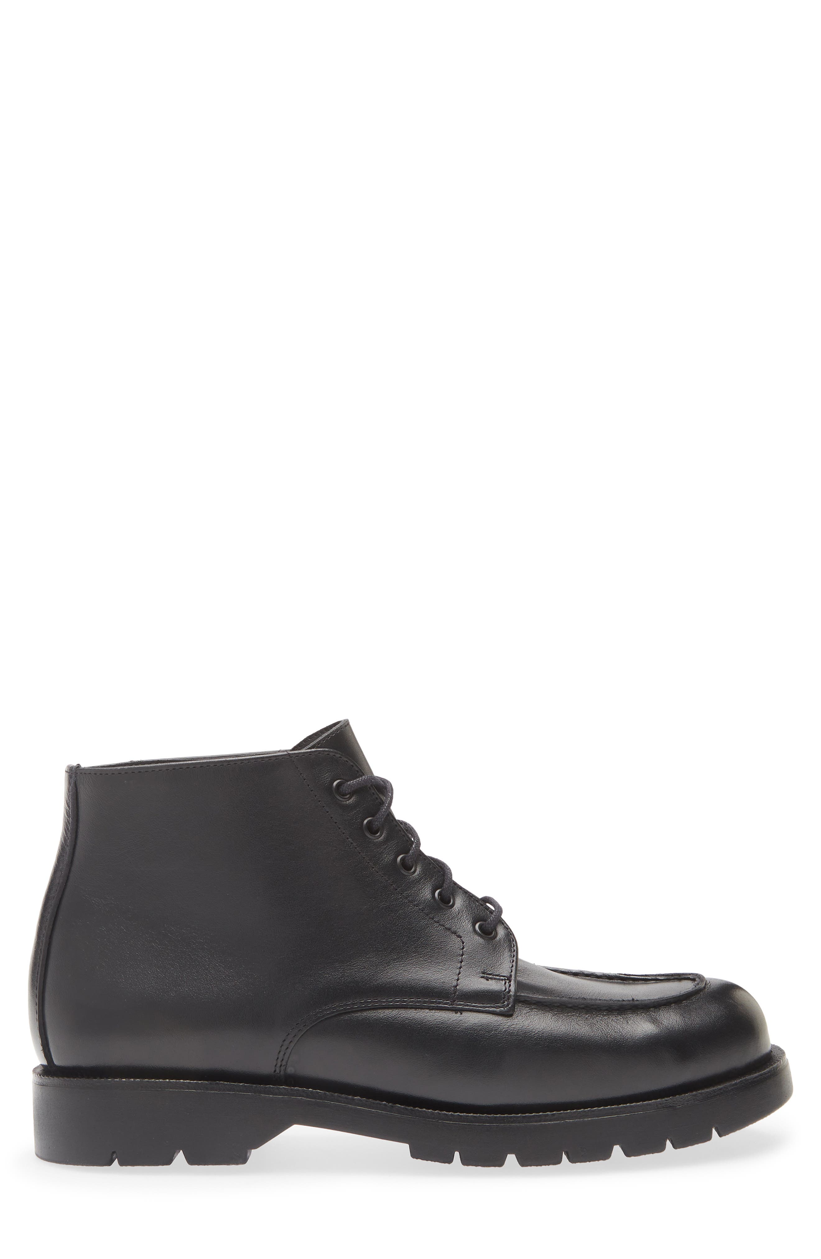 KLEMAN Oxal KP Lugged Leather Boot, Alternate, color, Noir