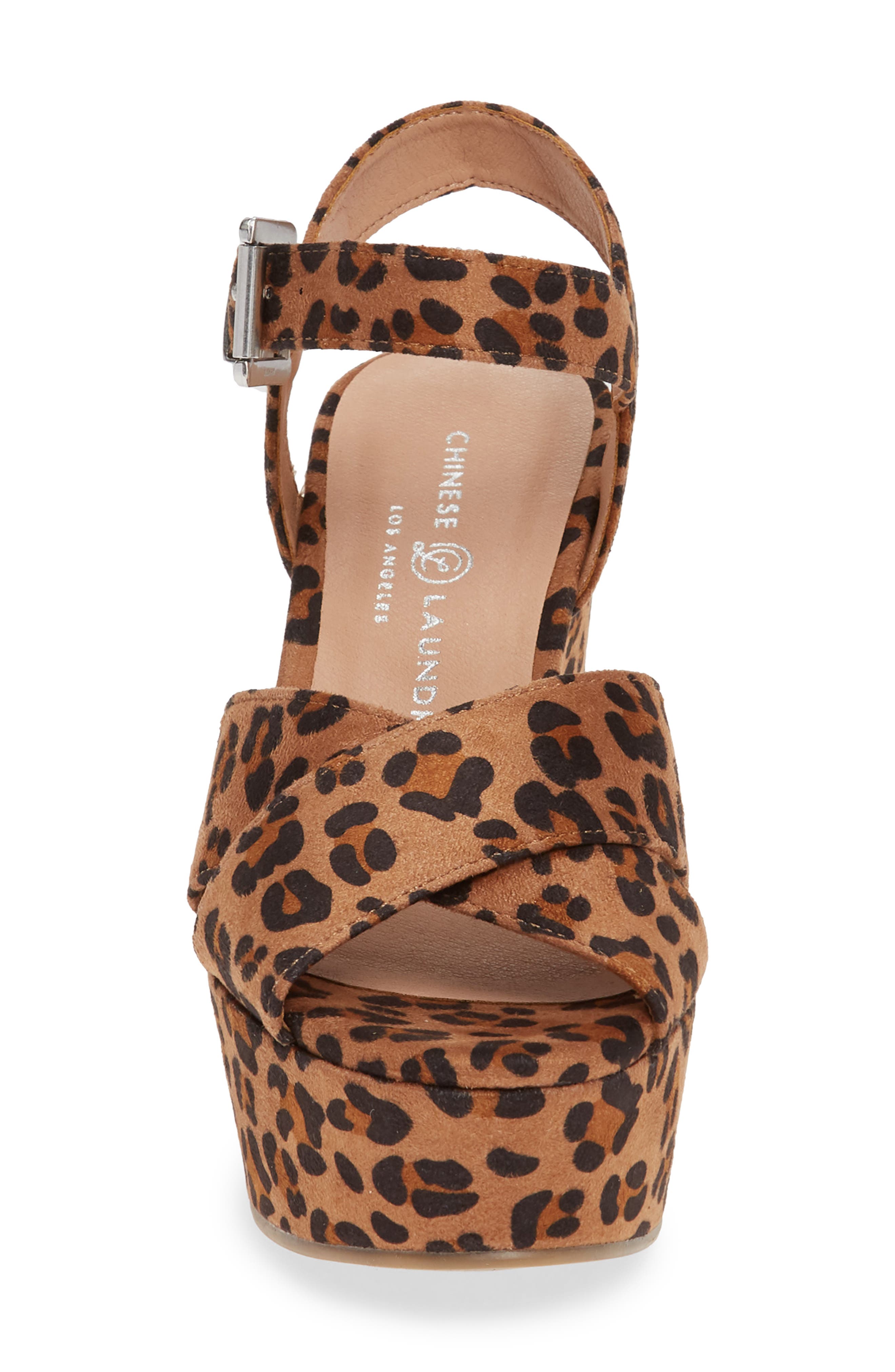 Bali Platform Sandal, Alternate, color, NATURAL CHEETAH