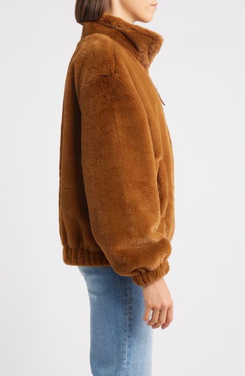 Ugg(r) Faux Fur Jacket In Brown