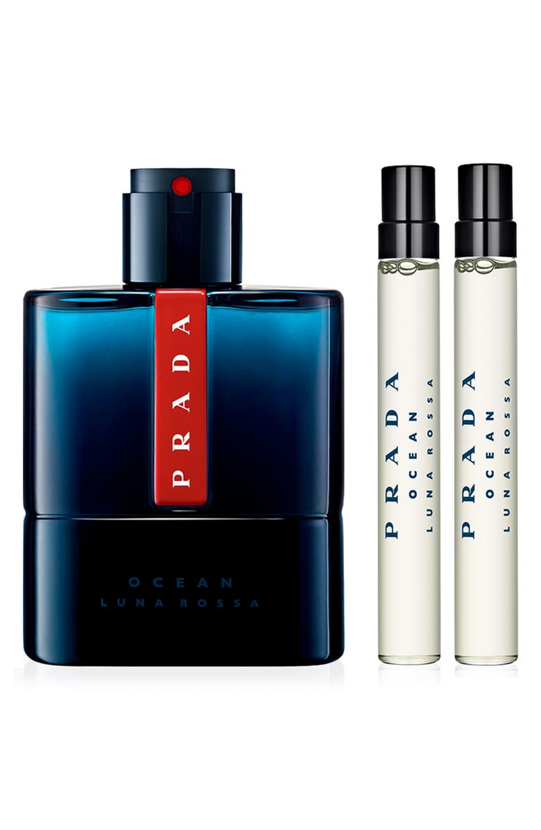Prada Luna Rossa Ocean Fragrance Set USD $165 Value, Main, color,