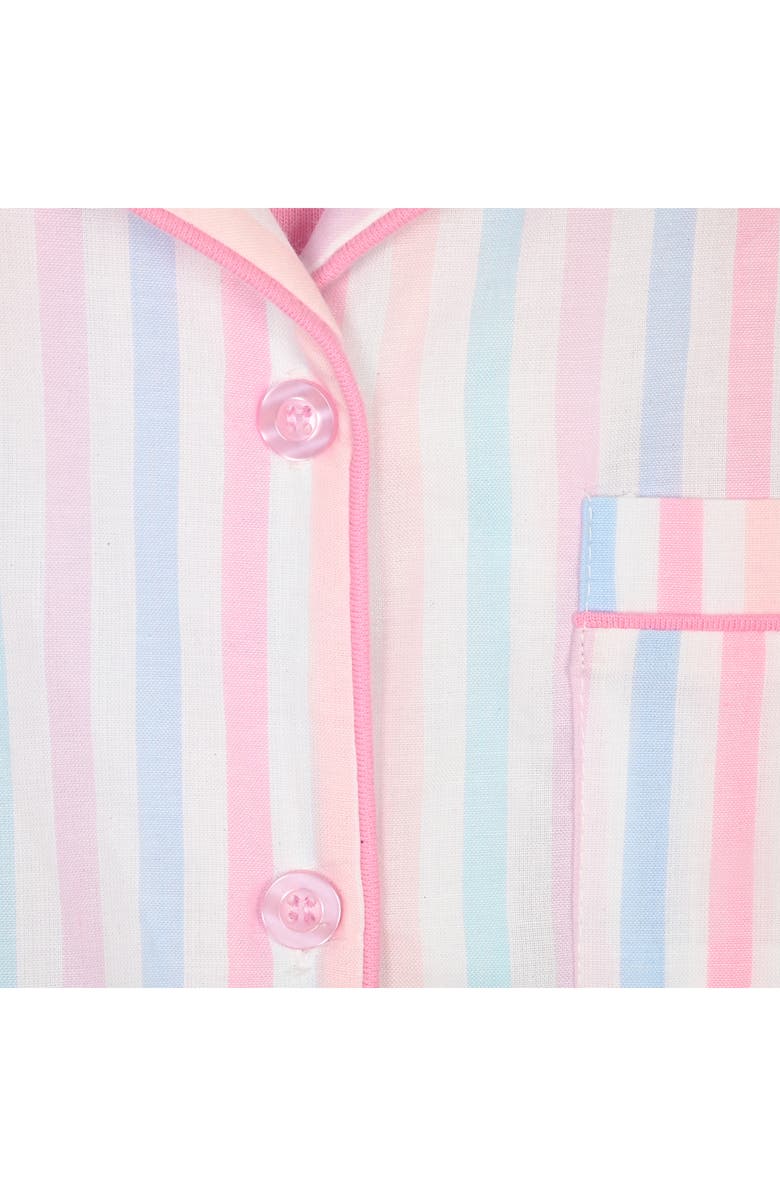 SLEEP ON IT Kids' Stripe Two-Piece Pajamas & Scrunchie Set, Alternate, color, 