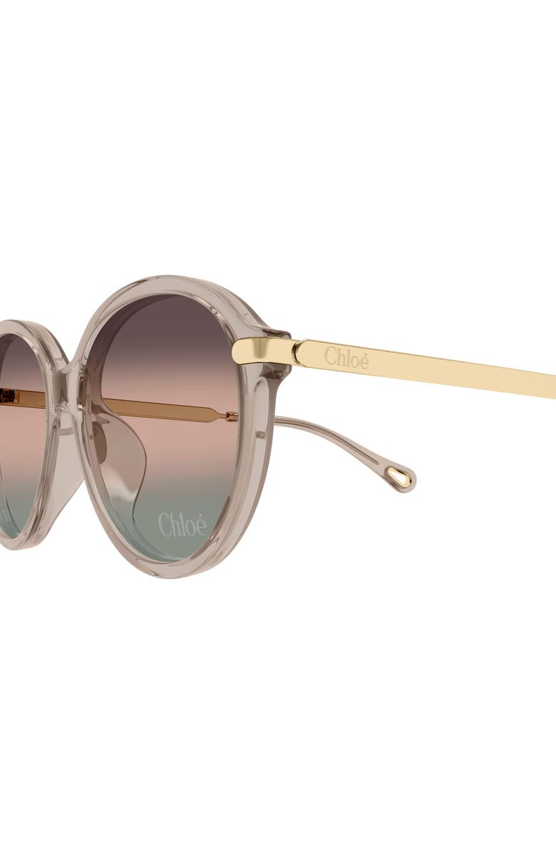 Chloé 59mm Gradient Round Sunglasses, Alternate, color, 