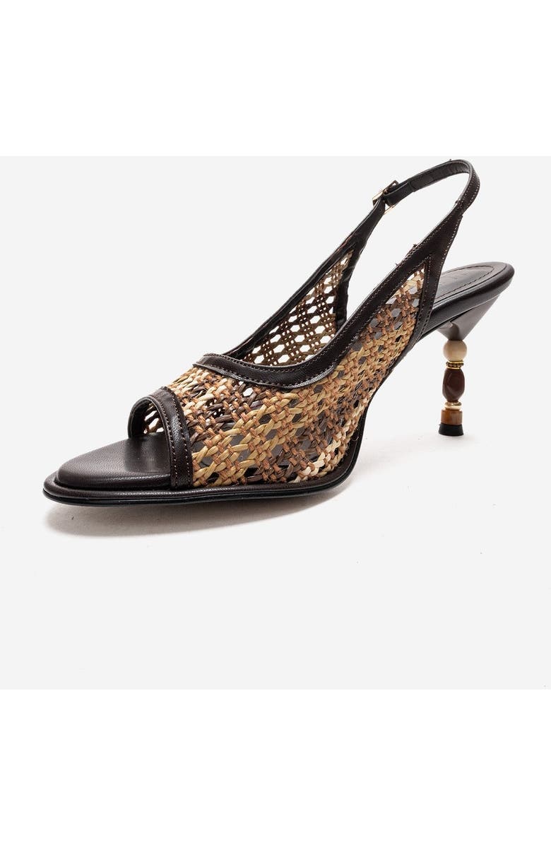 Prologue Shoes Soven Stiletto Sandal, Alternate, color, Brown