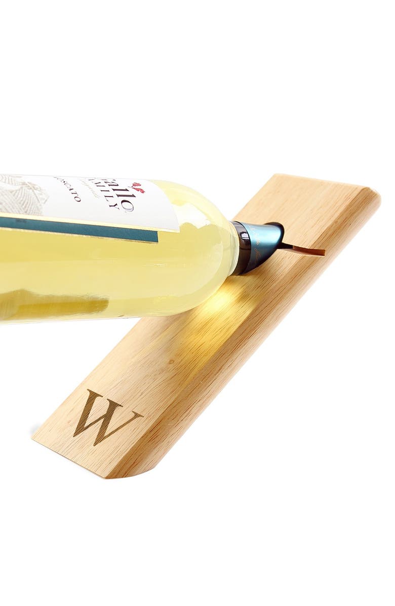 Cathy's Concepts Monogram Counter Balance Wine Bottle Holder, Alternate, color, 