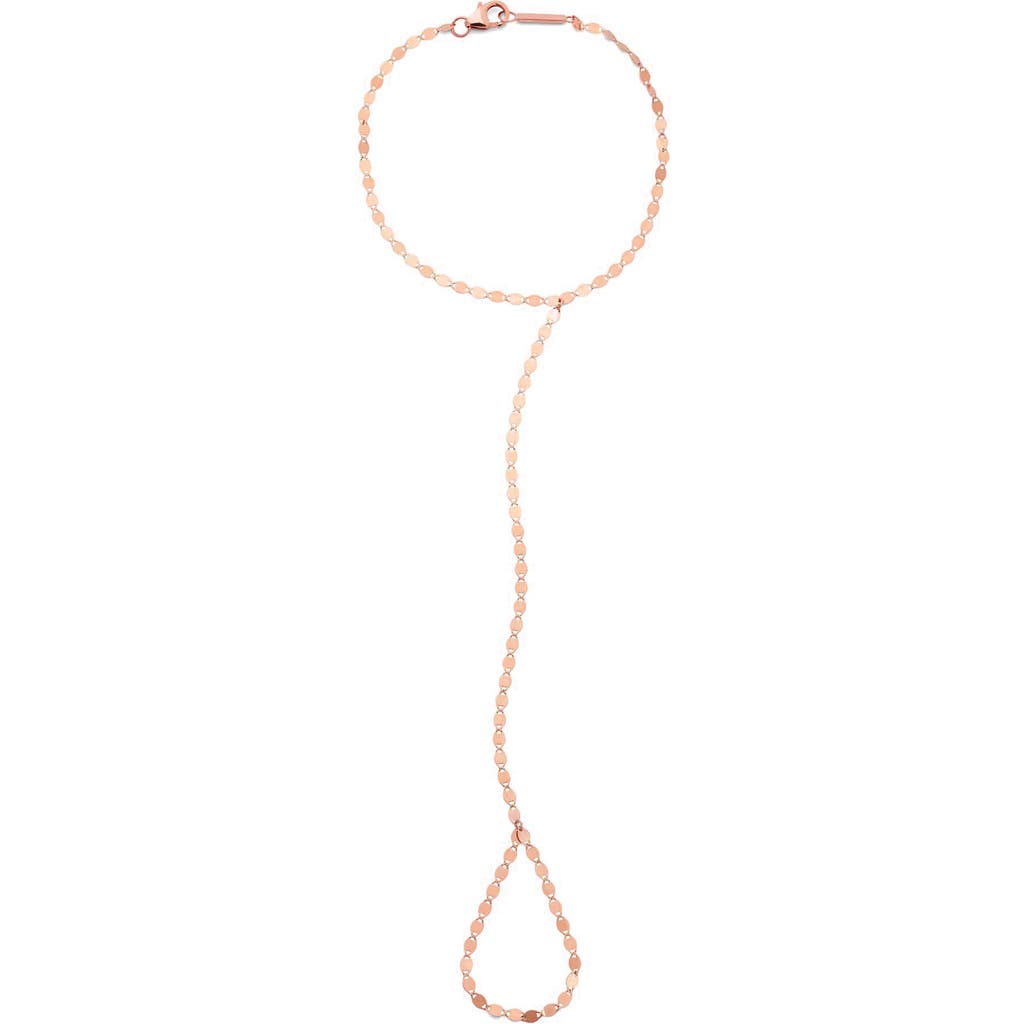 Lana Petite Nude Hand Chain In Gold