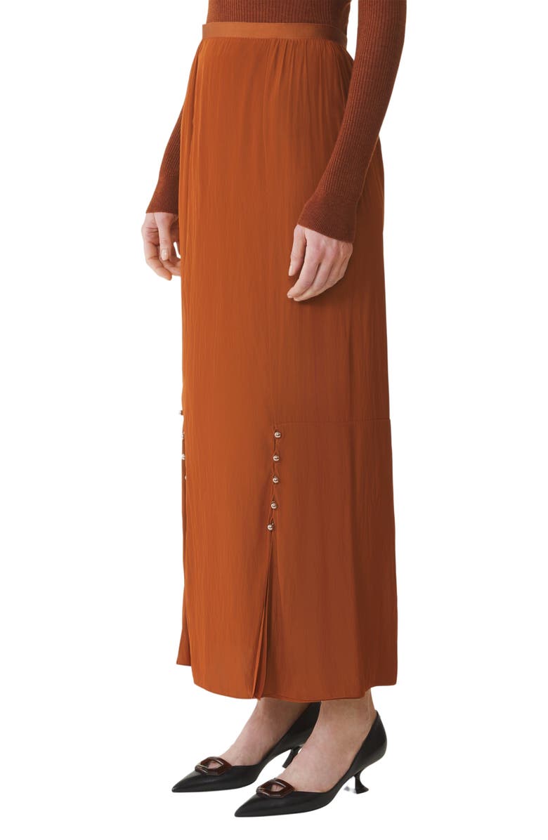 Lanvin Midi Skirt In Charmeuse, Alternate, color, 