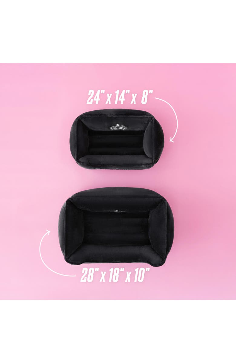 Juicy Couture Crown Bling Pet Bed, Alternate, color, Black