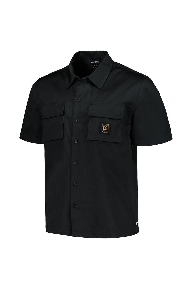 Men's The Wild Collective Black LAFC Utility Button-Up Shirt, Alternate, color, Black