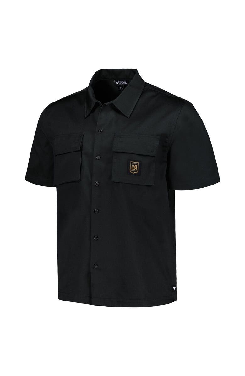 THE WILD COLLECTIVE Men's The Wild Collective Black LAFC Utility Button-Up Shirt, Alternate, color,