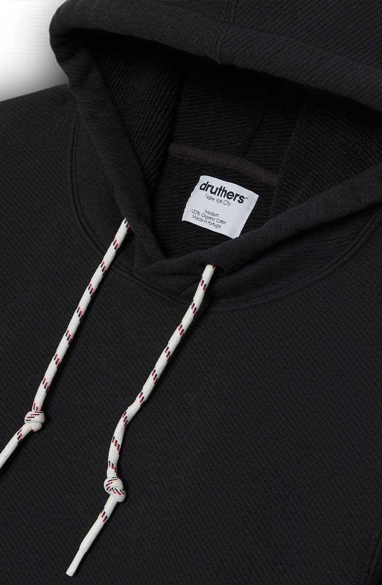 Druthers NYC Organic Cotton 685 GSM French Terry Hooded Sweatshirt, Alternate, color,