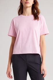 Menina Step Boxy Short Sleeve Crewneck Organic Cotton T-Shirt