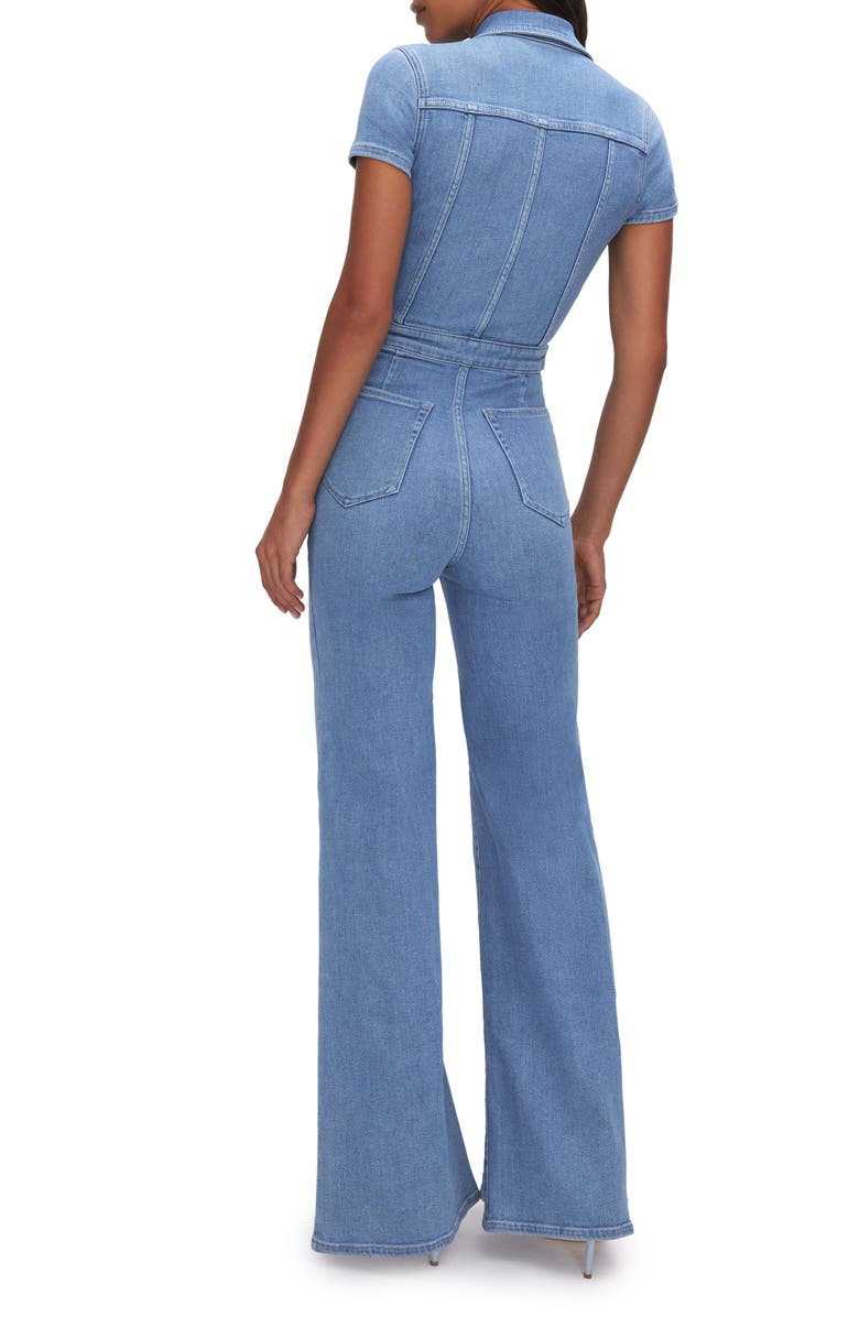 Good American Fit for Success Palazzo Jumpsuit, Alternate, color, 