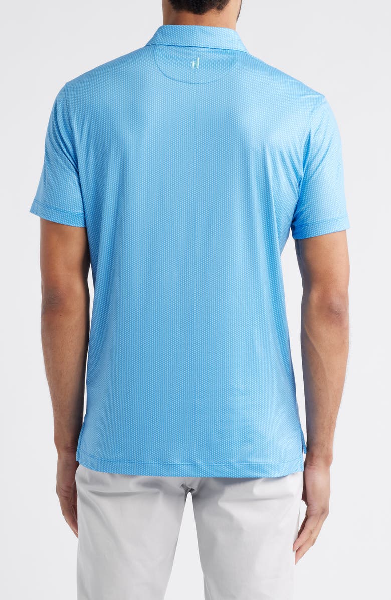 johnnie-O Marlin Microprint Featherweight Performance Polo, Alternate, color, Palisades Blue