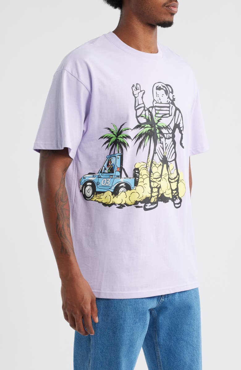 Billionaire Boys Club Space Sand Graphic T-Shirt, Alternate, color, Pastel Lilac