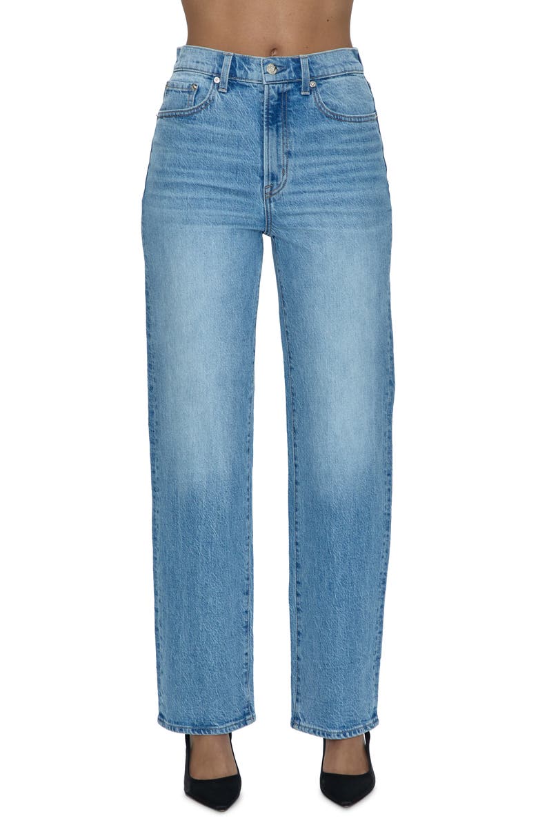 Pistola Cassie High Waist Straight Leg Jeans, Main, color, 