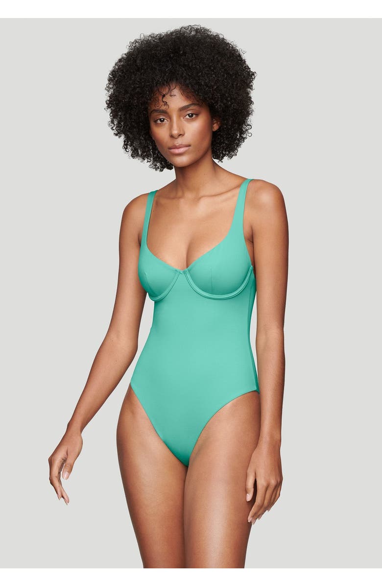 CUUP The Scoop One Piece Swim, Alternate, color, Tide