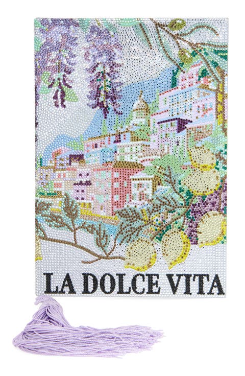 Storybook La Dolce Vita Rhinestone Clutch