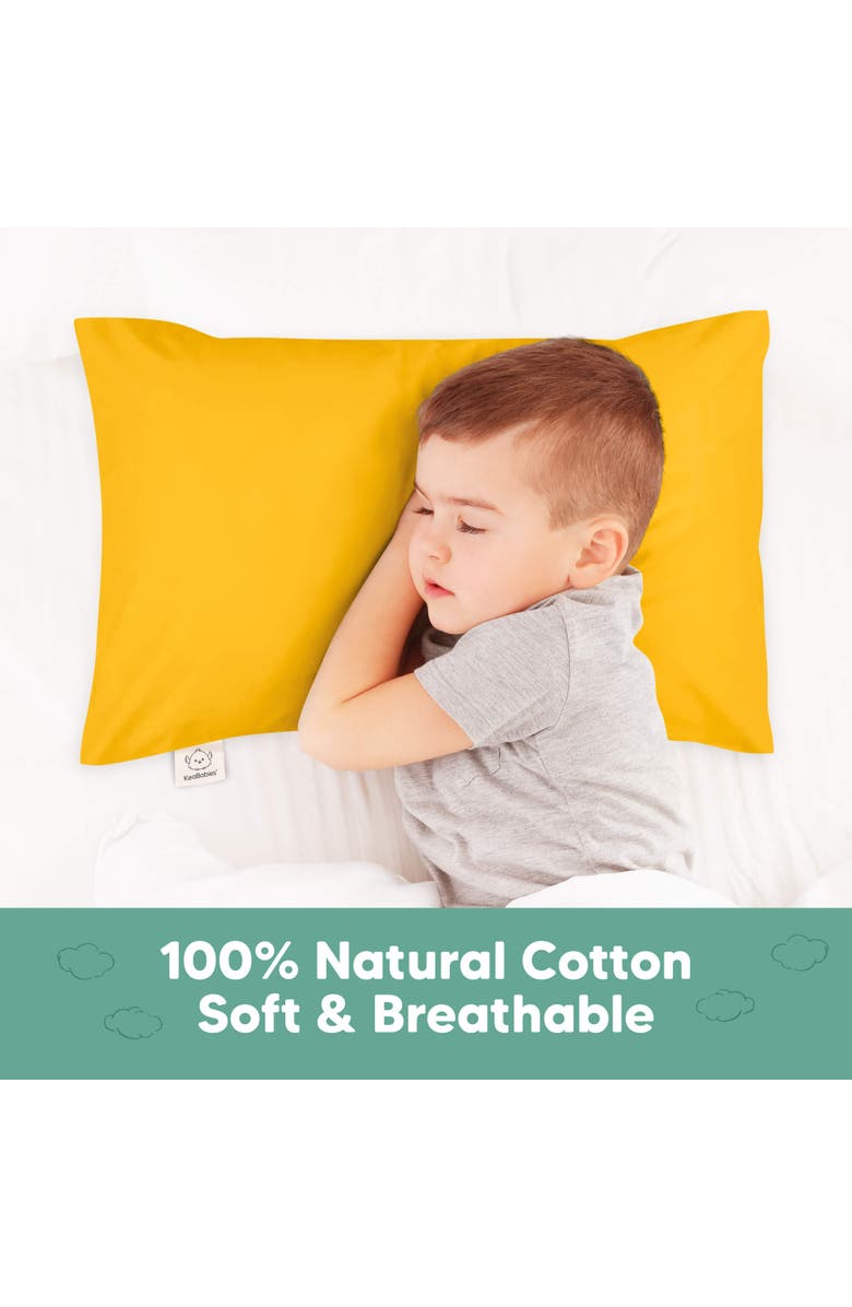 KeaBabies 2-Pack Printed Toddler Pillowcase 13X18", Alternate, color, Construction