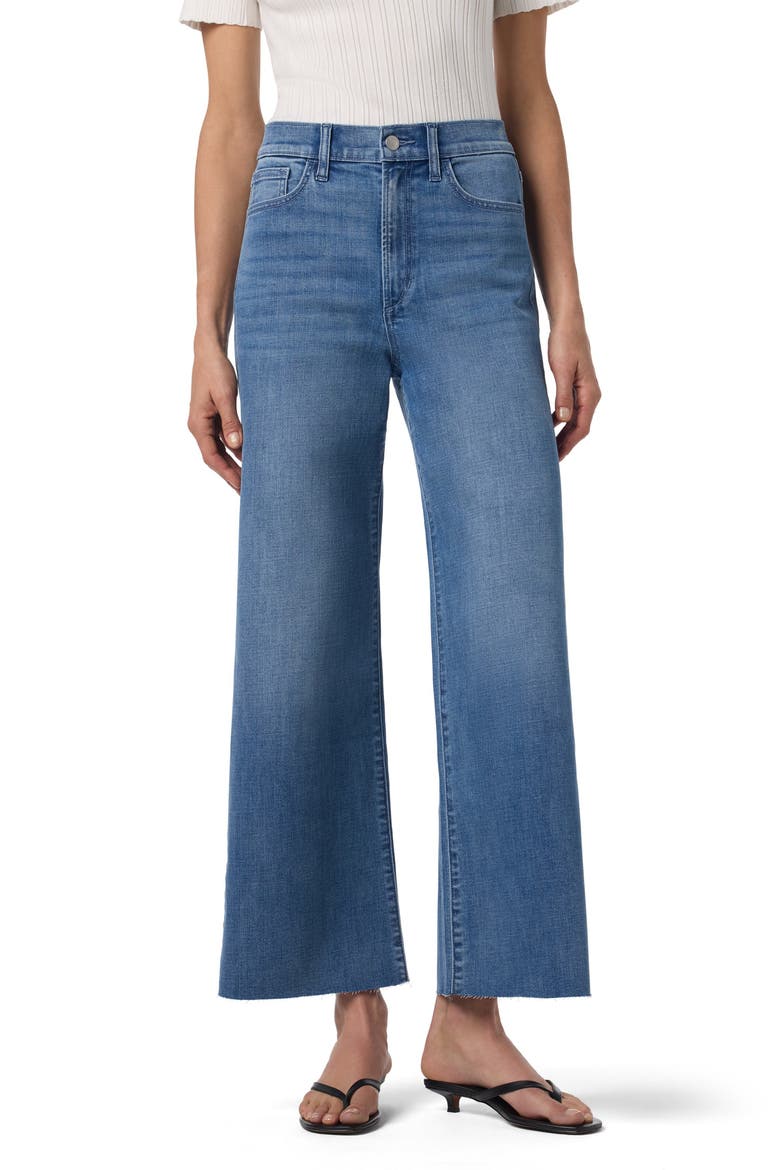 Raw Hem Ankle Wide Leg Jeans, Alternate, color, CYRENE