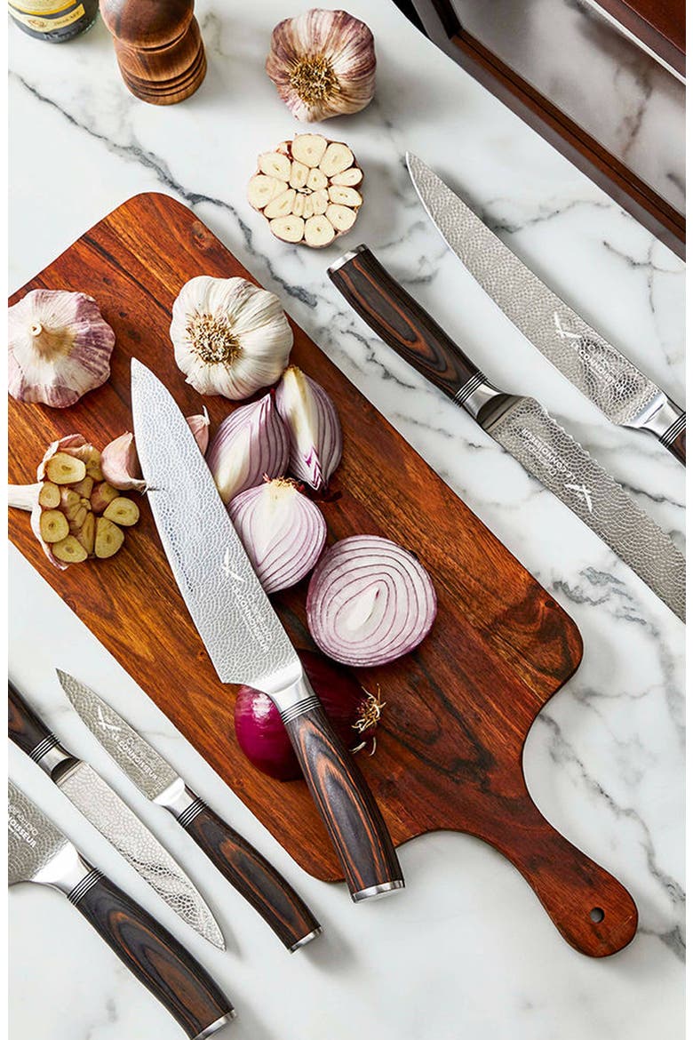 LE CONNOISSEUR 7-Piece Haute Knife Block, Alternate, color, Silver