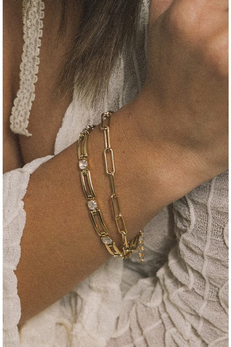 Gianna Chain Link Bracelet, Alternate, color, GOLD