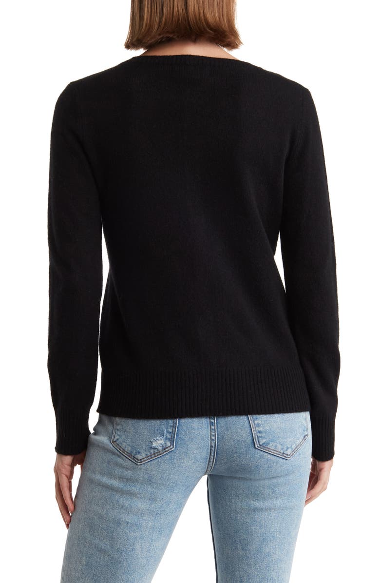 M Magaschoni Button Front Cashmere Cardigan, Alternate, color, 