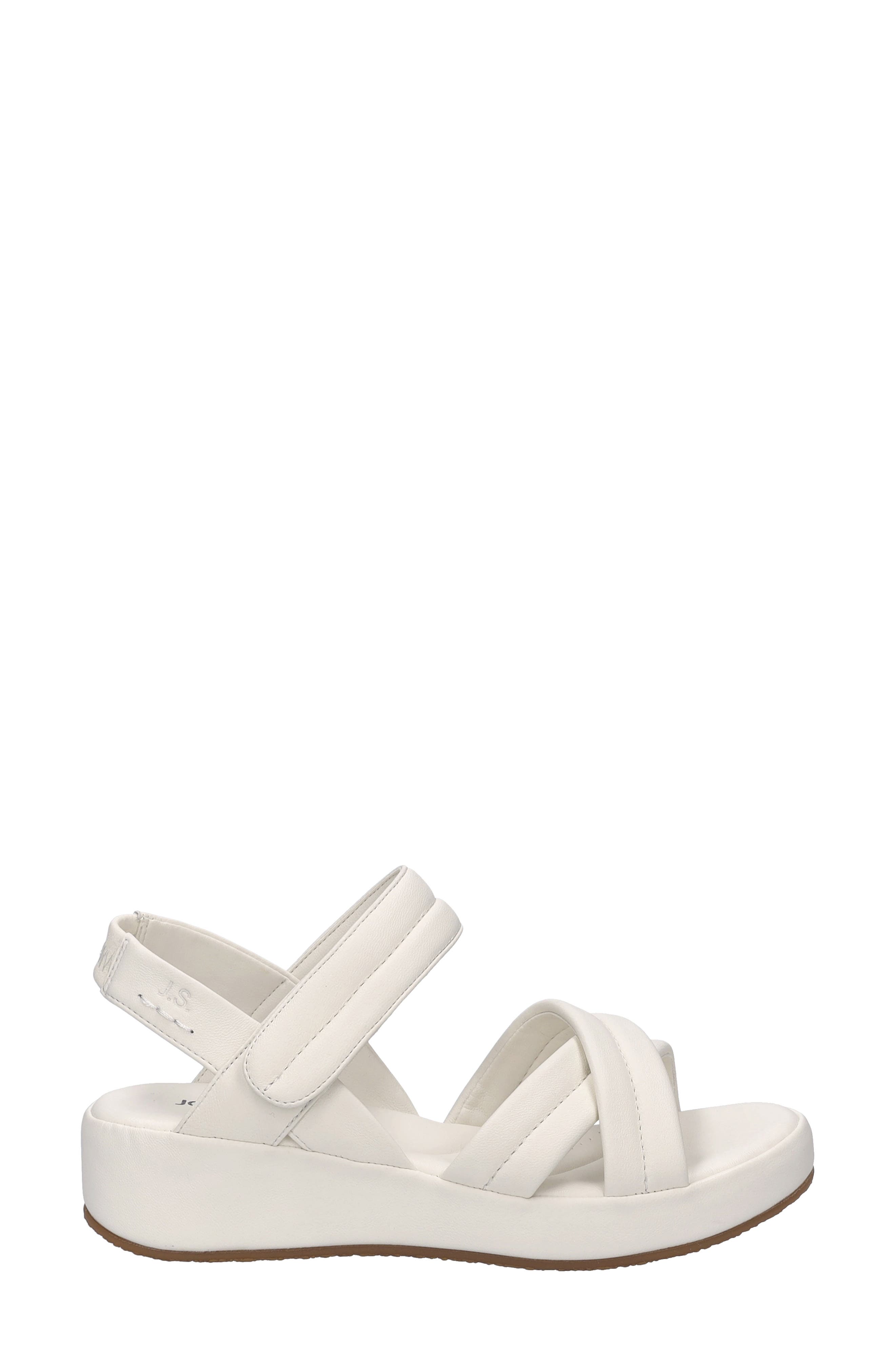 Eve 04 Wedge Sandal, Alternate, color, WHITE