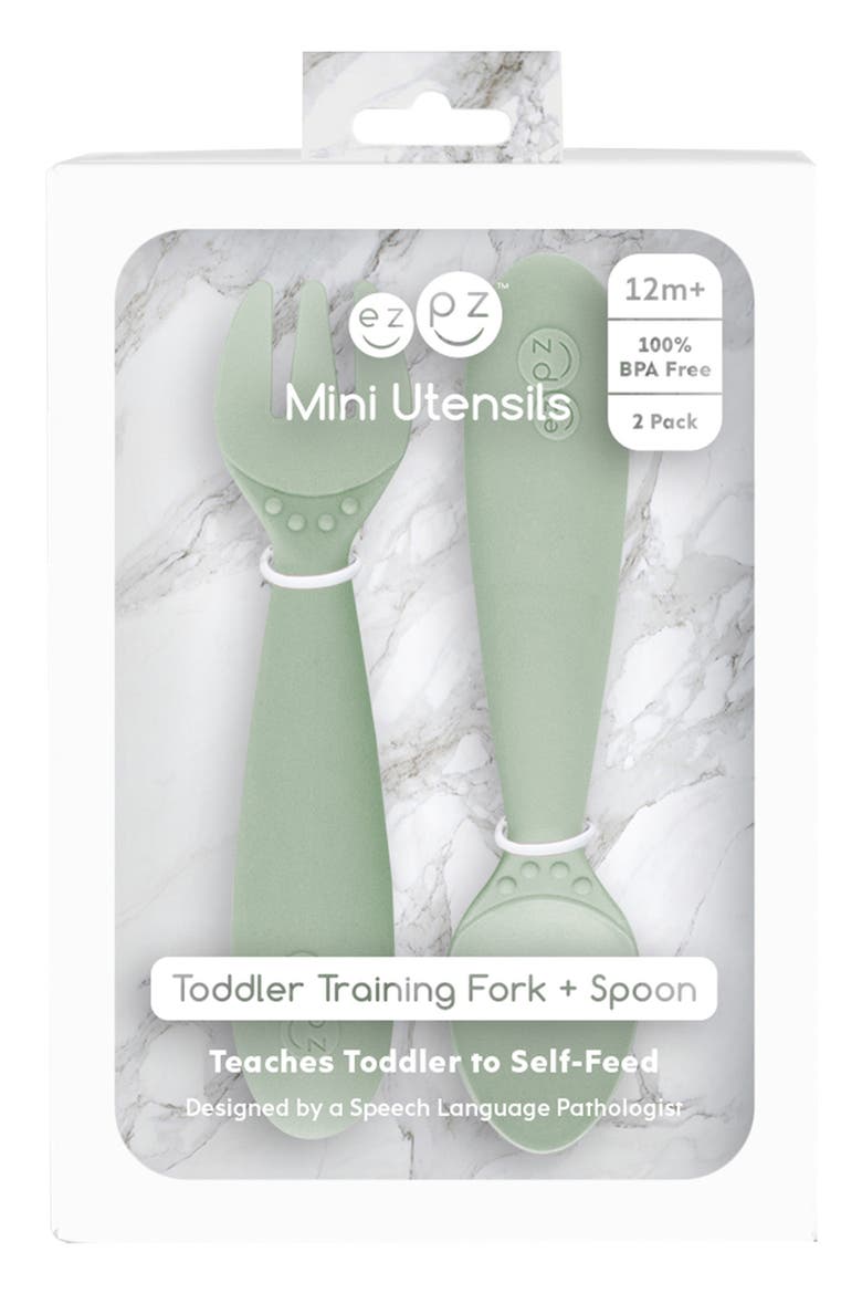 Mini Utensils Set, Alternate, color, SAGE