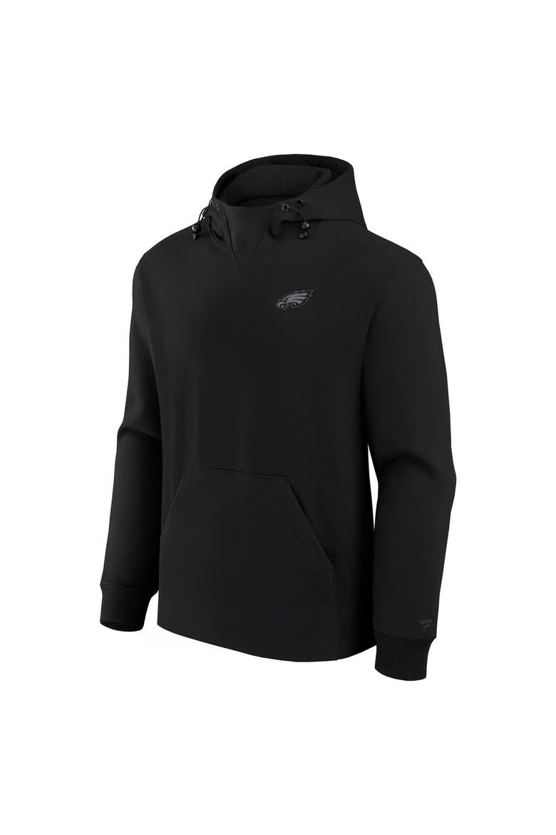 Unisex Fanatics Black Philadelphia Eagles Front Office Tonal Tri-Blend Pullover Hoodie, Alternate, color, Black