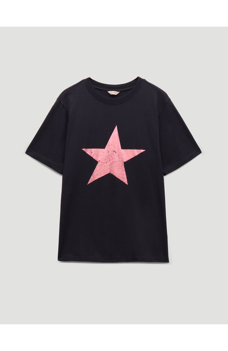 Hush Bea Graphic Star T-Shirt, Alternate, color, Navy Blue