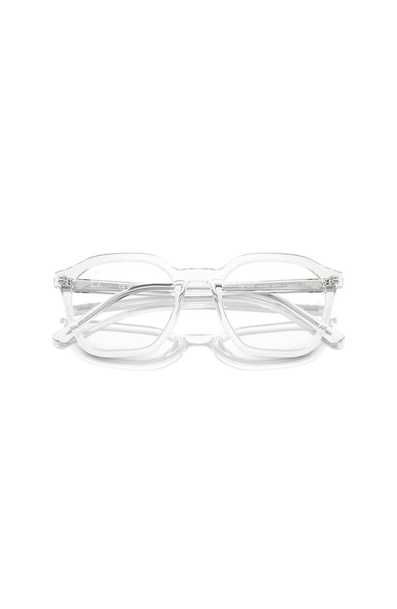 Ray-Ban 52mm Irregular optical glasses, Alternate, color, Transparent