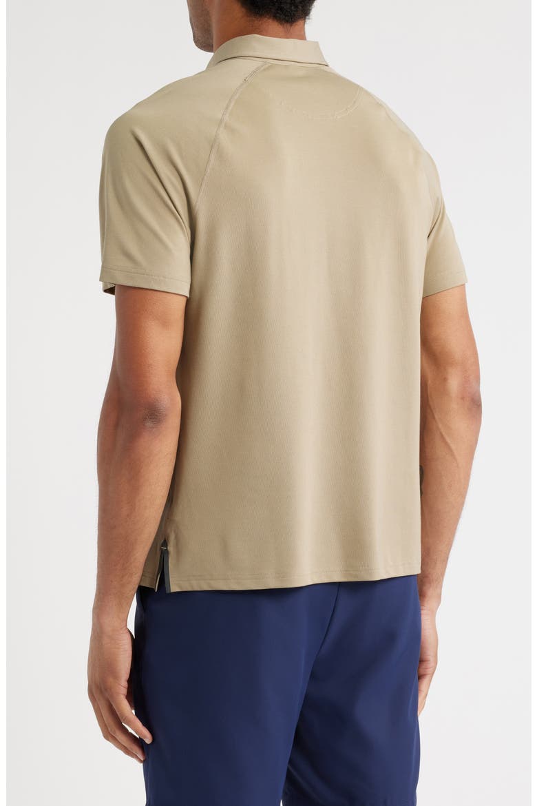 Delta Performance Piqué Polo, Alternate, color, TOASTED SESAME
