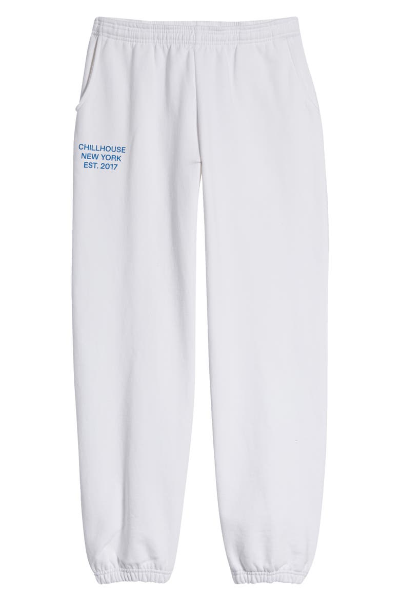 Everyday Logo Cotton Sweatpants, Main, color, BLUE/ WHITE