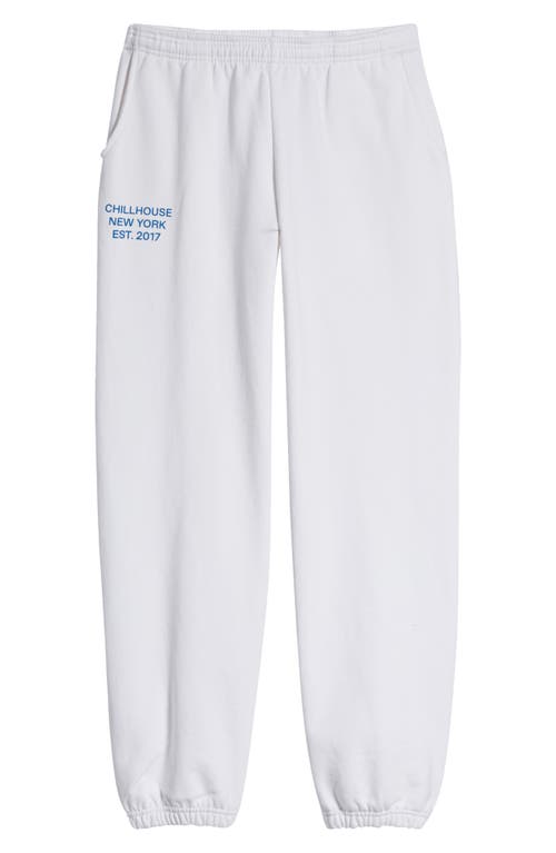 Chillhouse Everyday Logo Cotton Sweatpants In White